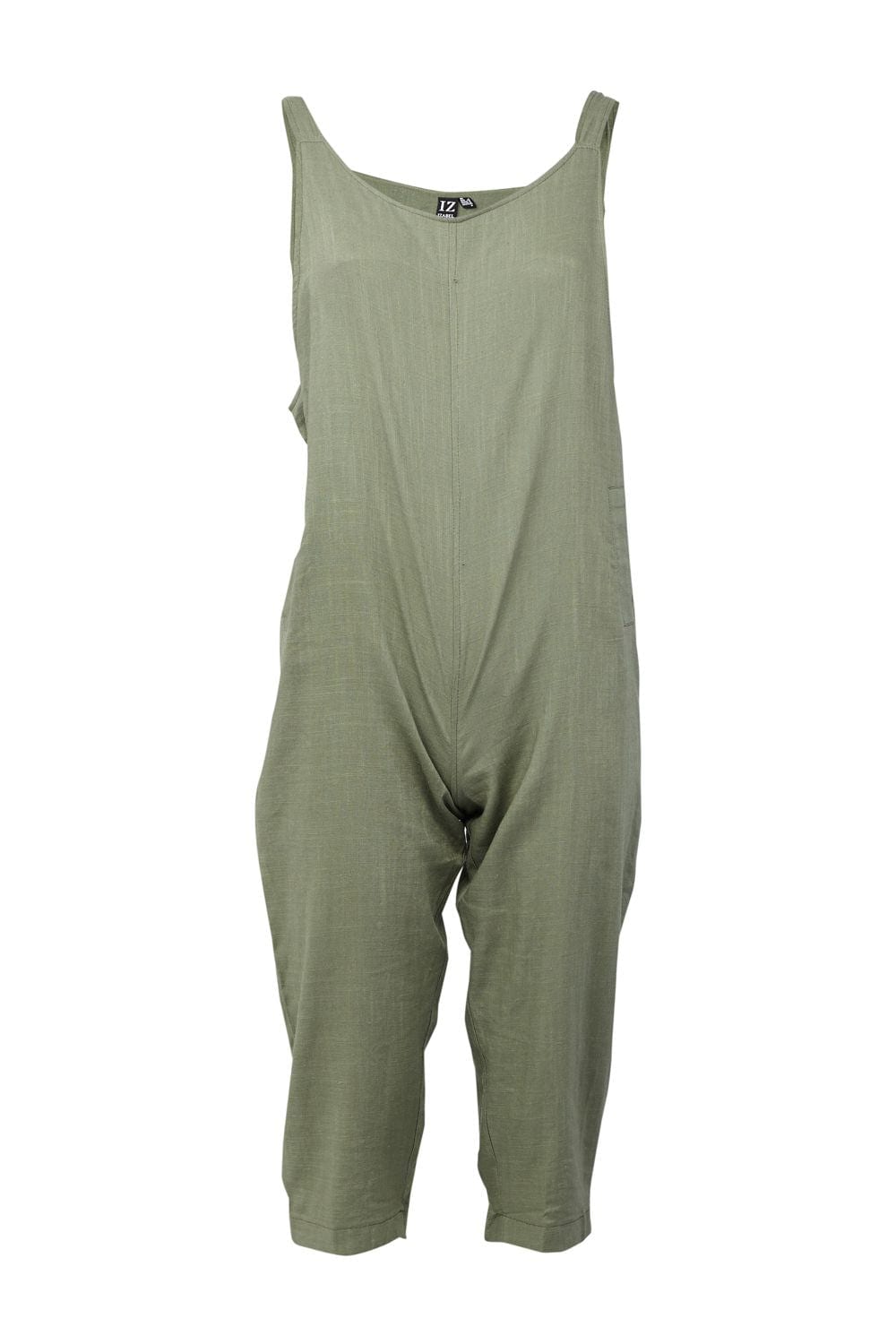 Green | Tie Shoulder Dungaree Jumpsuit