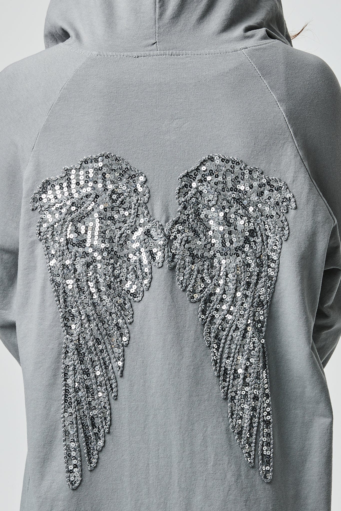 Grey | Zip Front Oversized Hoodie