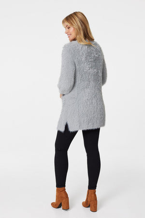 Silver | Soft Knit Open Front Cardigan