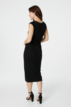 Black | Sleeveless Bodycon Knit Dress