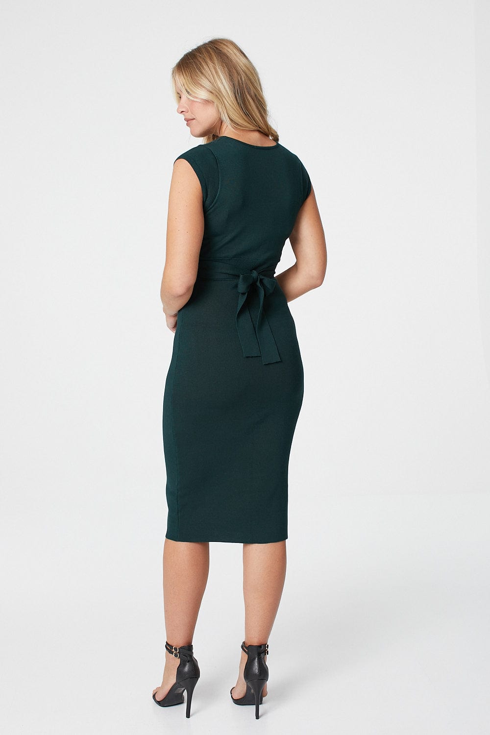 Green | Sleeveless Bodycon Knit Dress