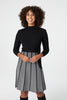 Black And White | Chevron Print Fit & Flare Knit Dress