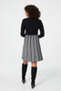 Black And White | Chevron Print Fit & Flare Knit Dress