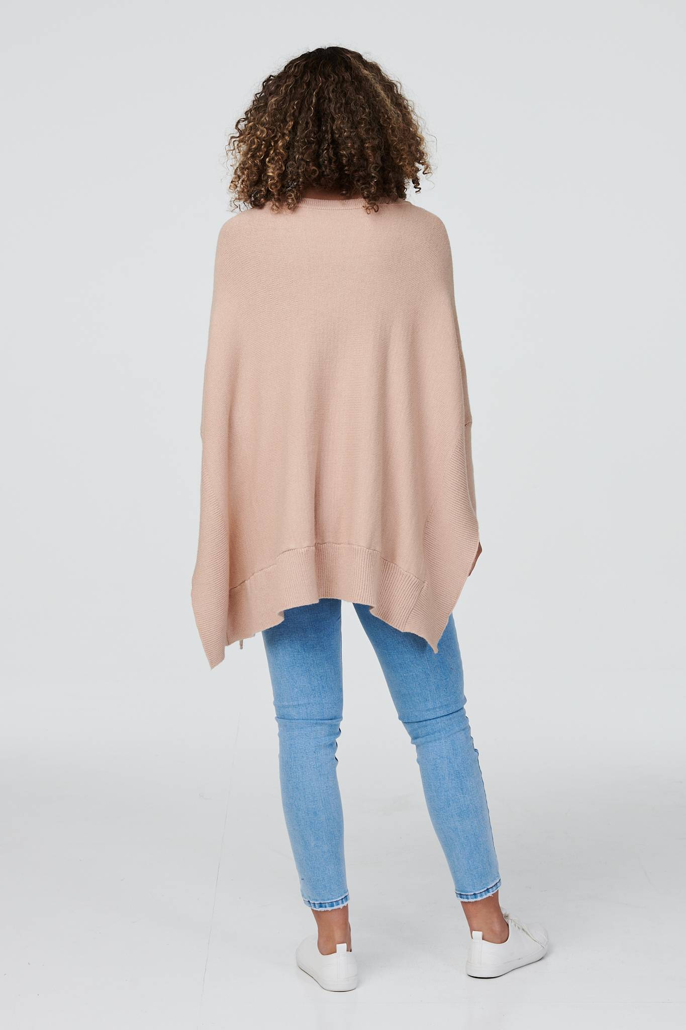 Beige | Tie Front  Long Sleeve Jumper