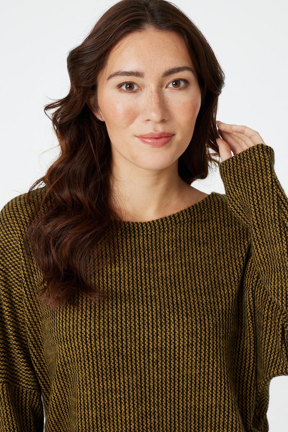 Mustard | Round Neck Slouchy Knit Jumper