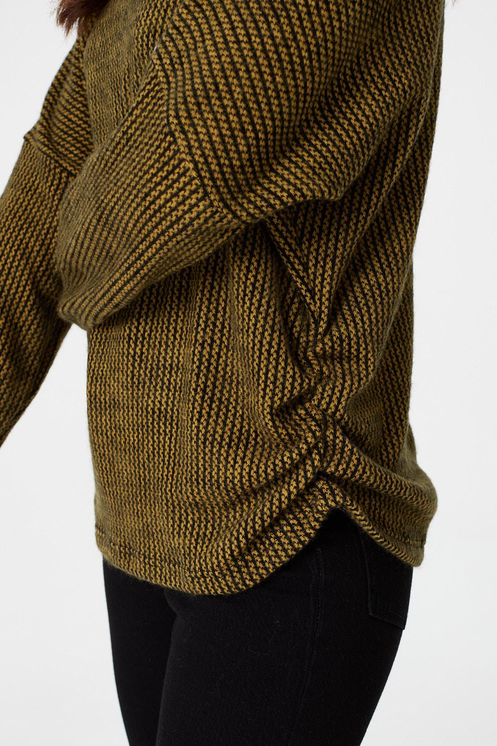 Mustard | Round Neck Slouchy Knit Jumper