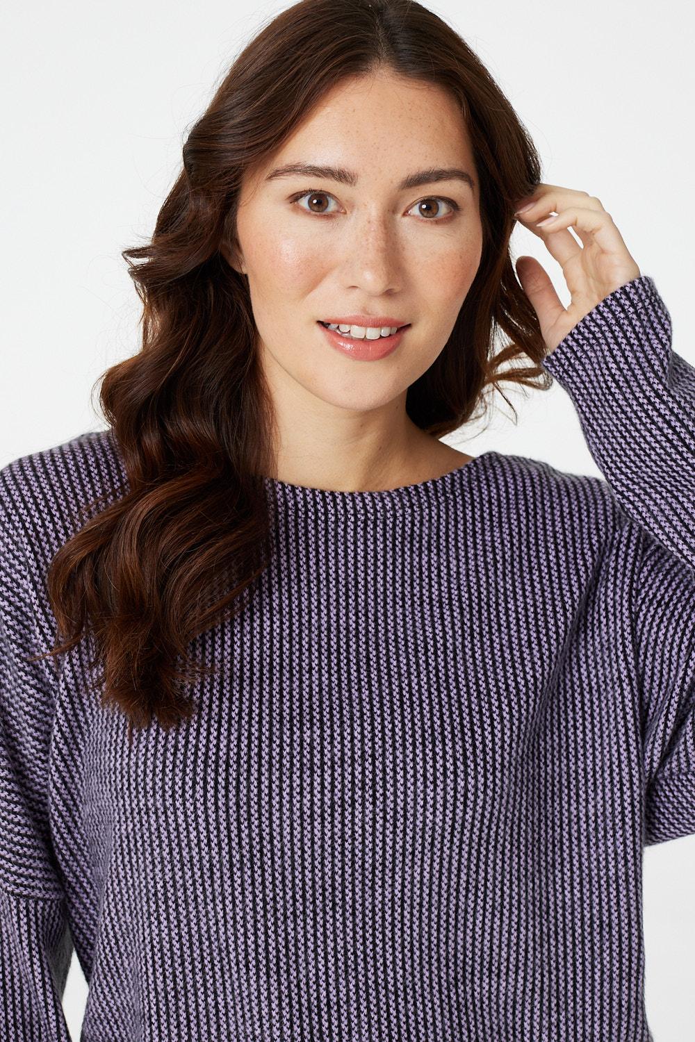 Pink | Round Neck Slouchy Knit Jumper