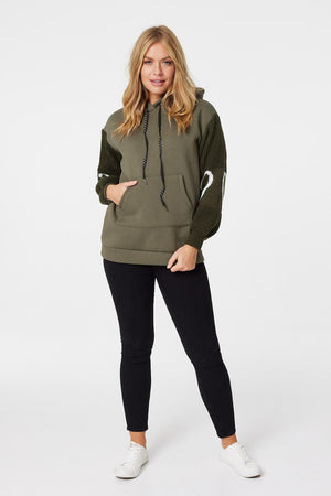 Green | Heart Print Knit Sleeve Jumper