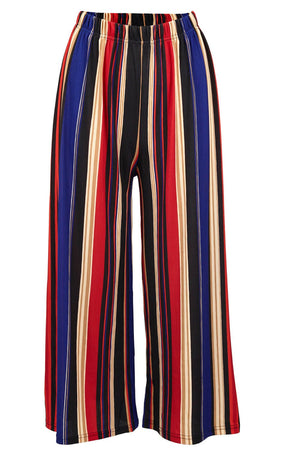 Blue | Striped Culottes