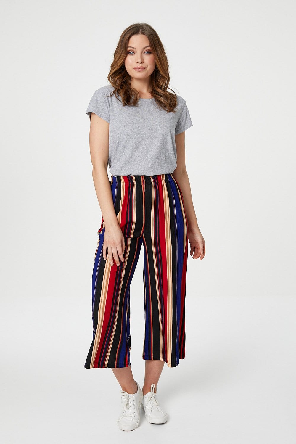 Blue | Striped Culottes