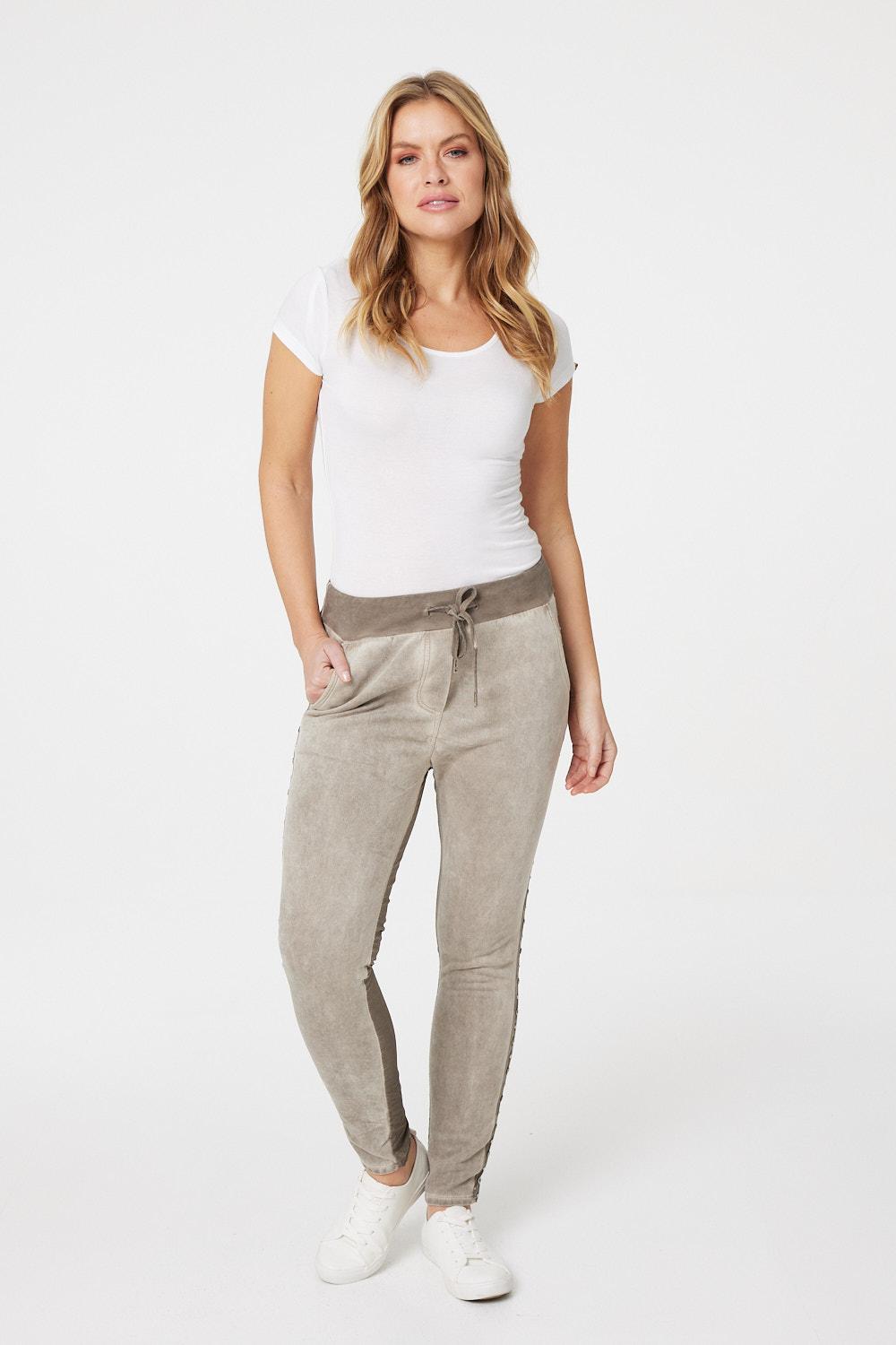 Brown | Two Tone Relaxed Trousers