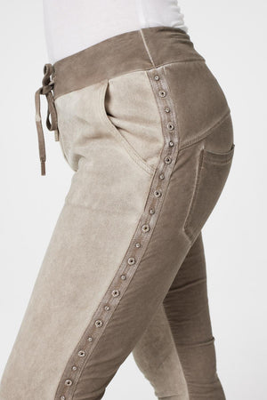 Brown | Two Tone Relaxed Trousers