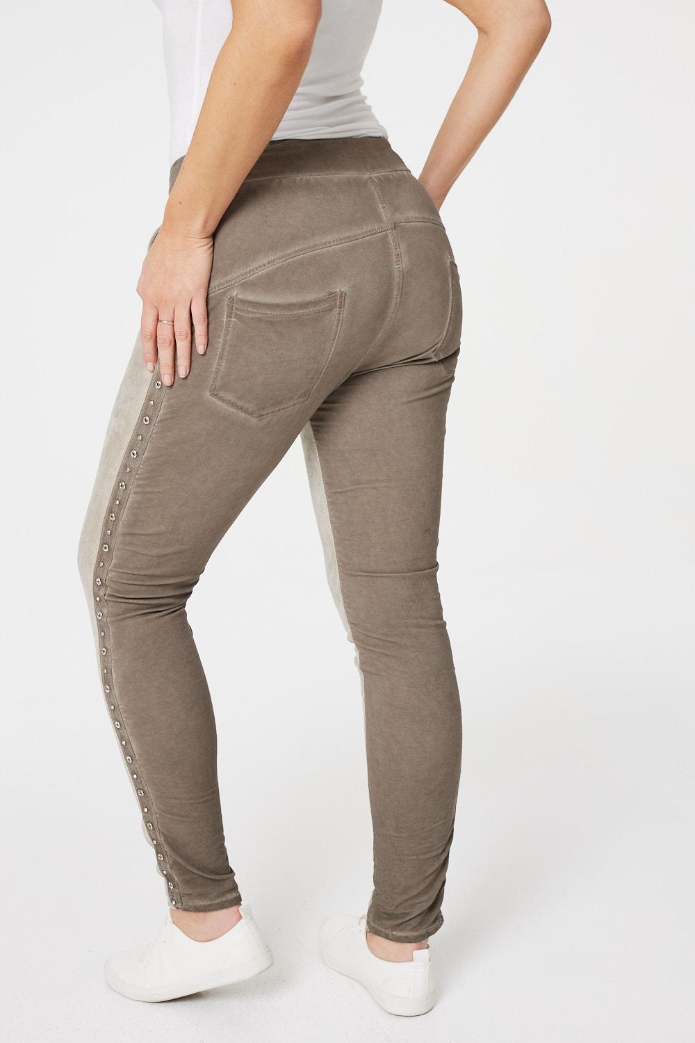 Brown | Two Tone Relaxed Trousers
