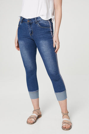 High waisted sales cropped skinny jeans