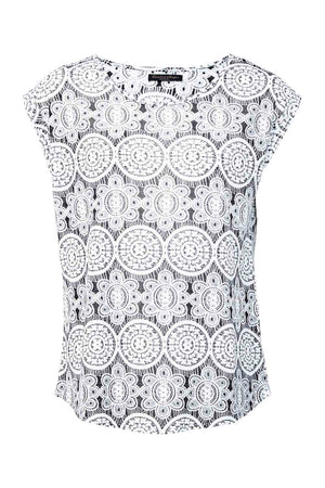 Black And White | Mosaic Print Tee