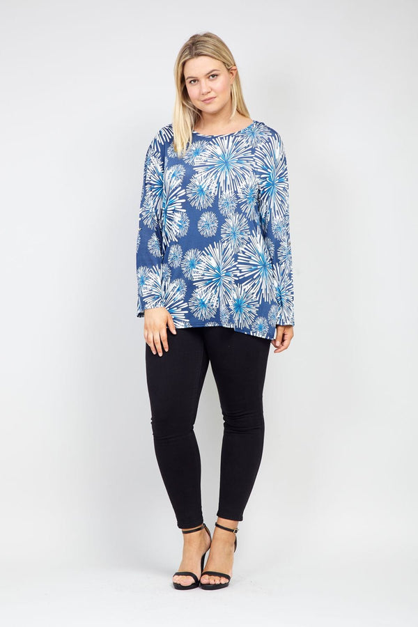 Navy | Curve Floral Burst Jumper