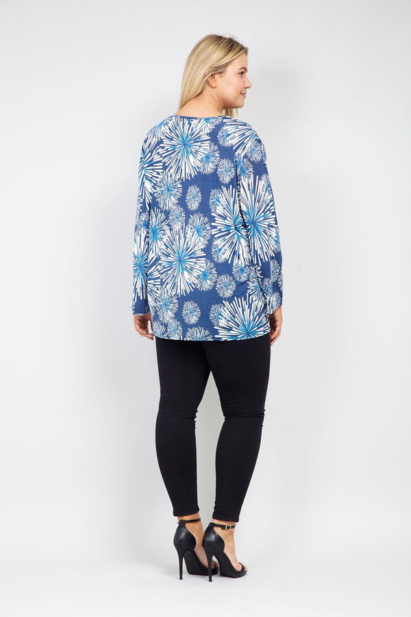 Navy | Curve Floral Burst Jumper