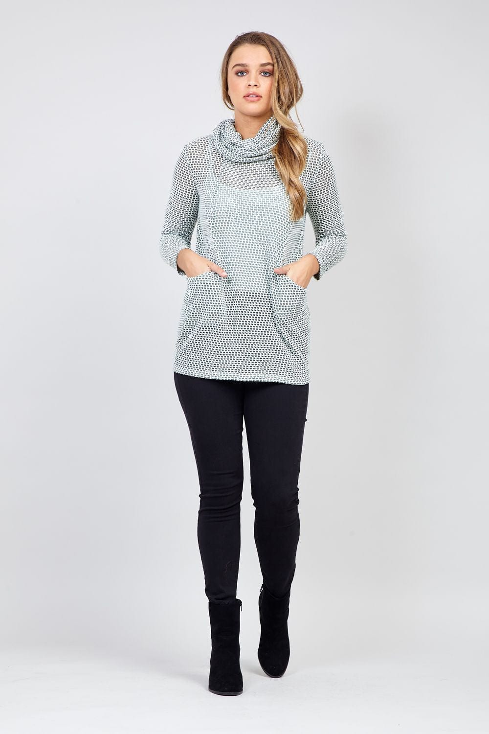 Green | Sheer Knitted Jumper