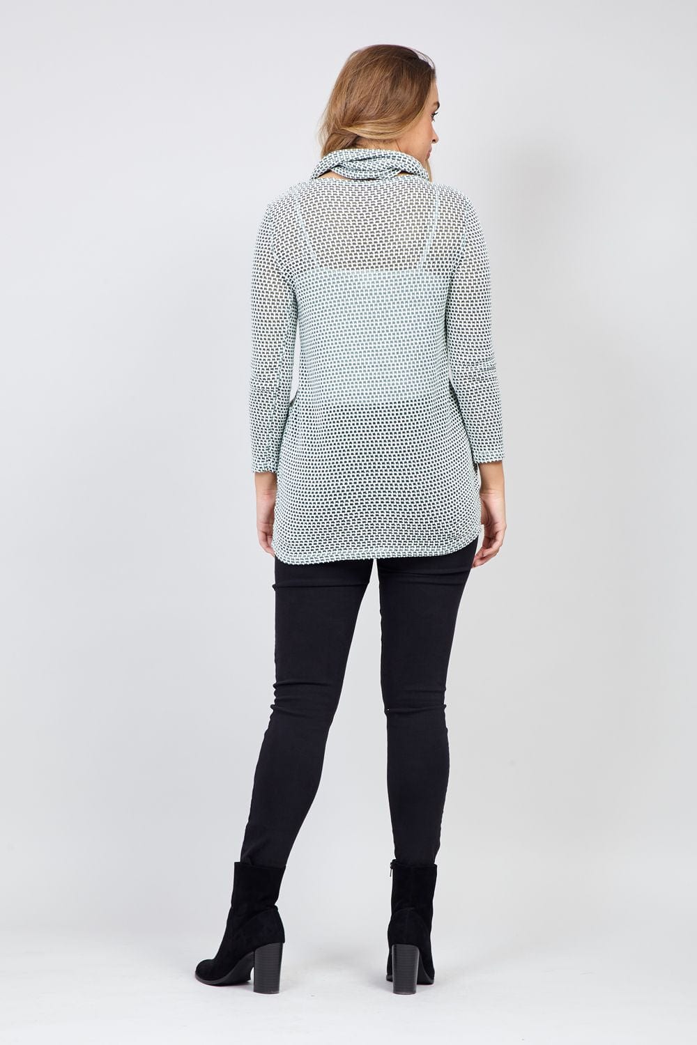 Green | Sheer Knitted Jumper