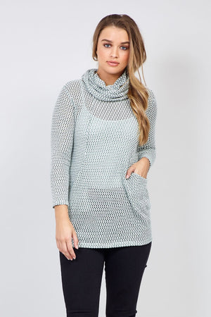 Green | Sheer Knitted Jumper