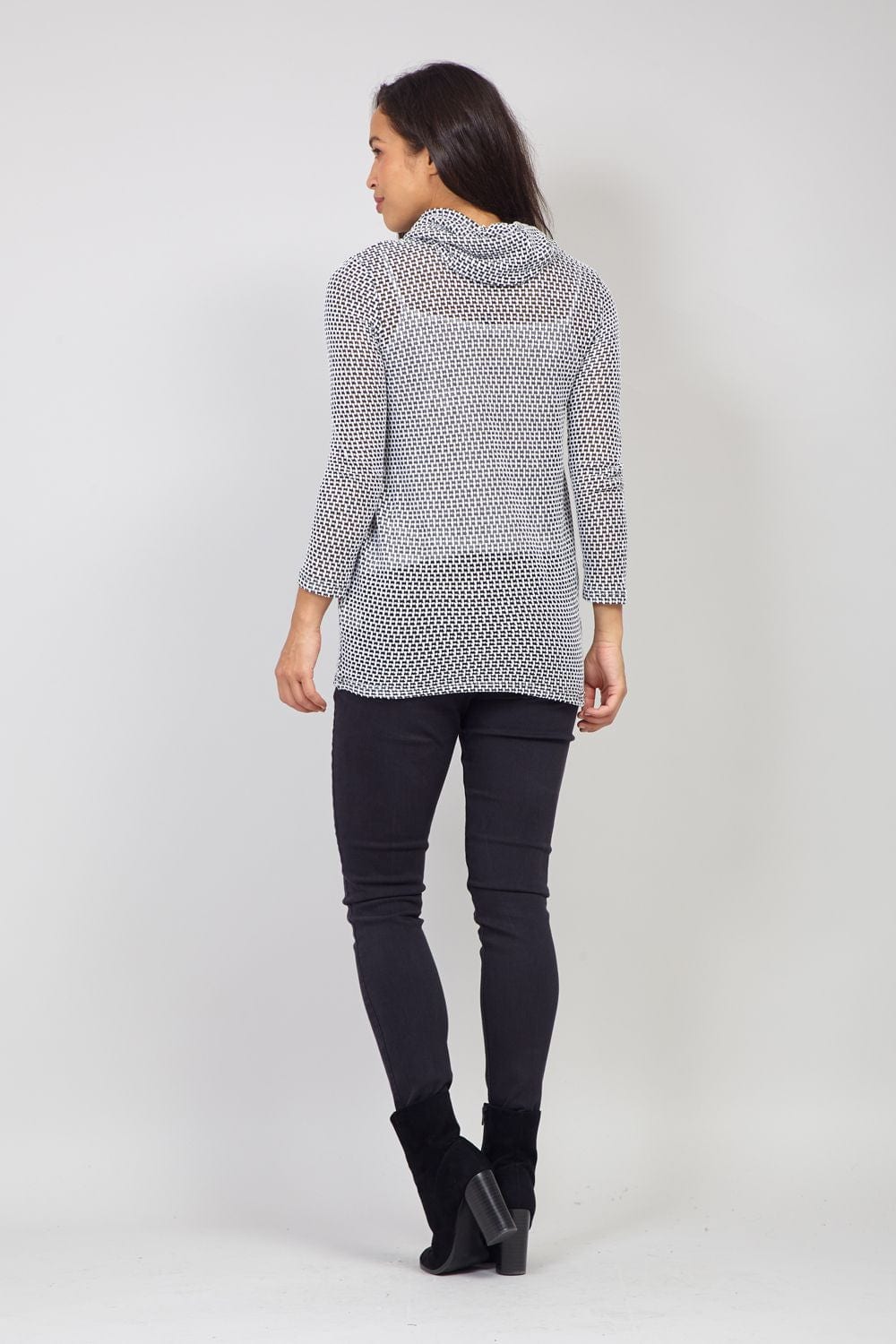Black | Sheer Knitted Jumper