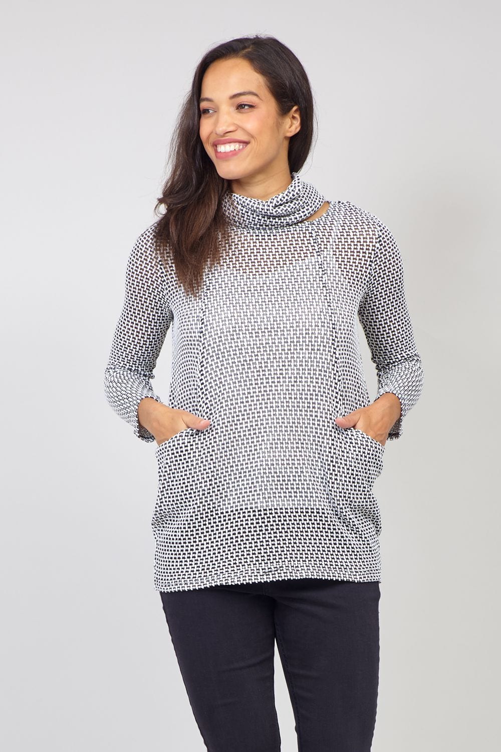 Black | Sheer Knitted Jumper