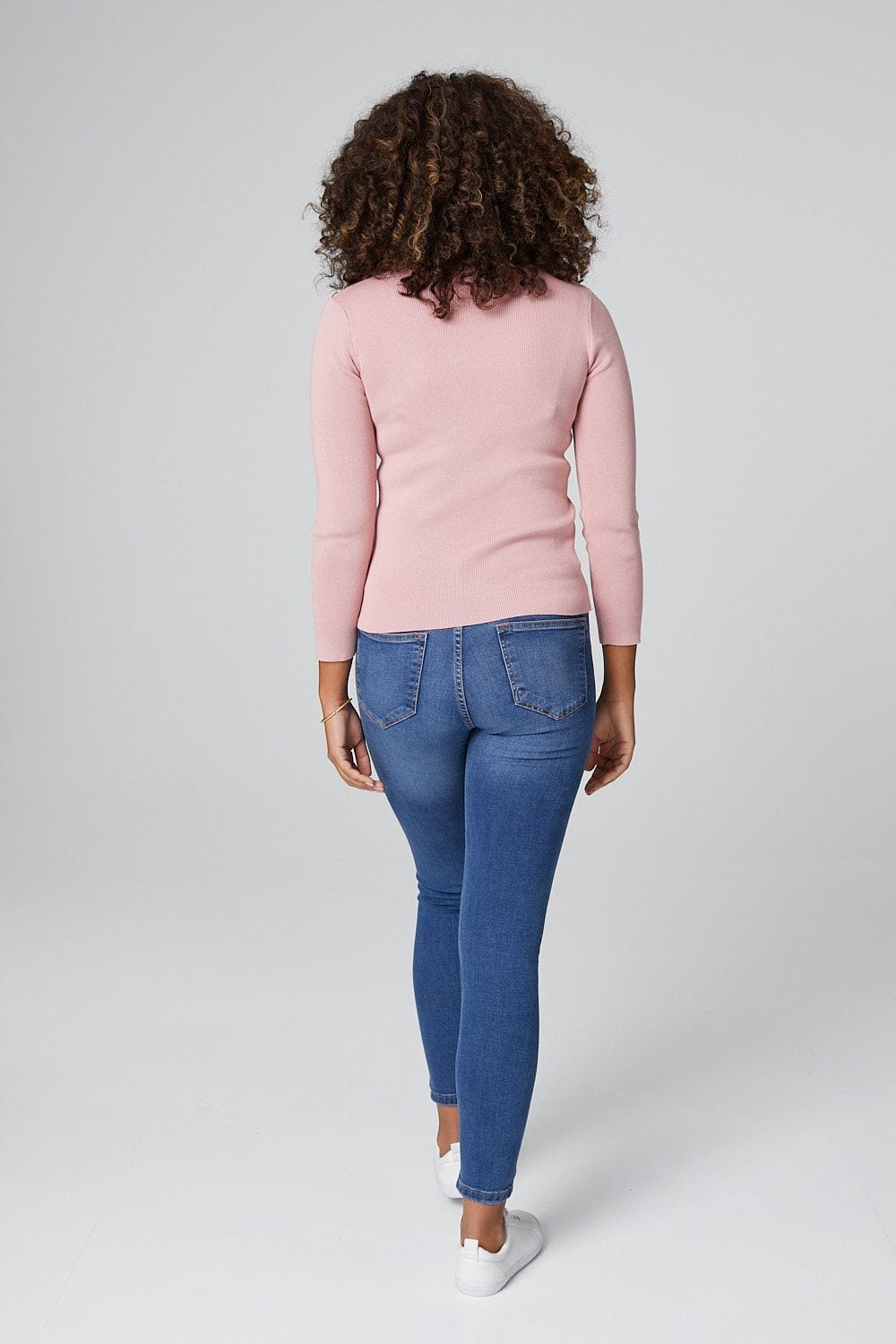 Pink | Slogan Print 3/4 Sleeve Top
