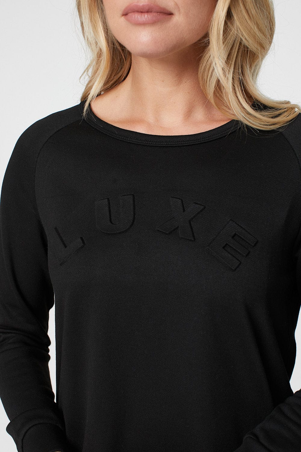 Black | Luxe Printed Relaxed Jumper