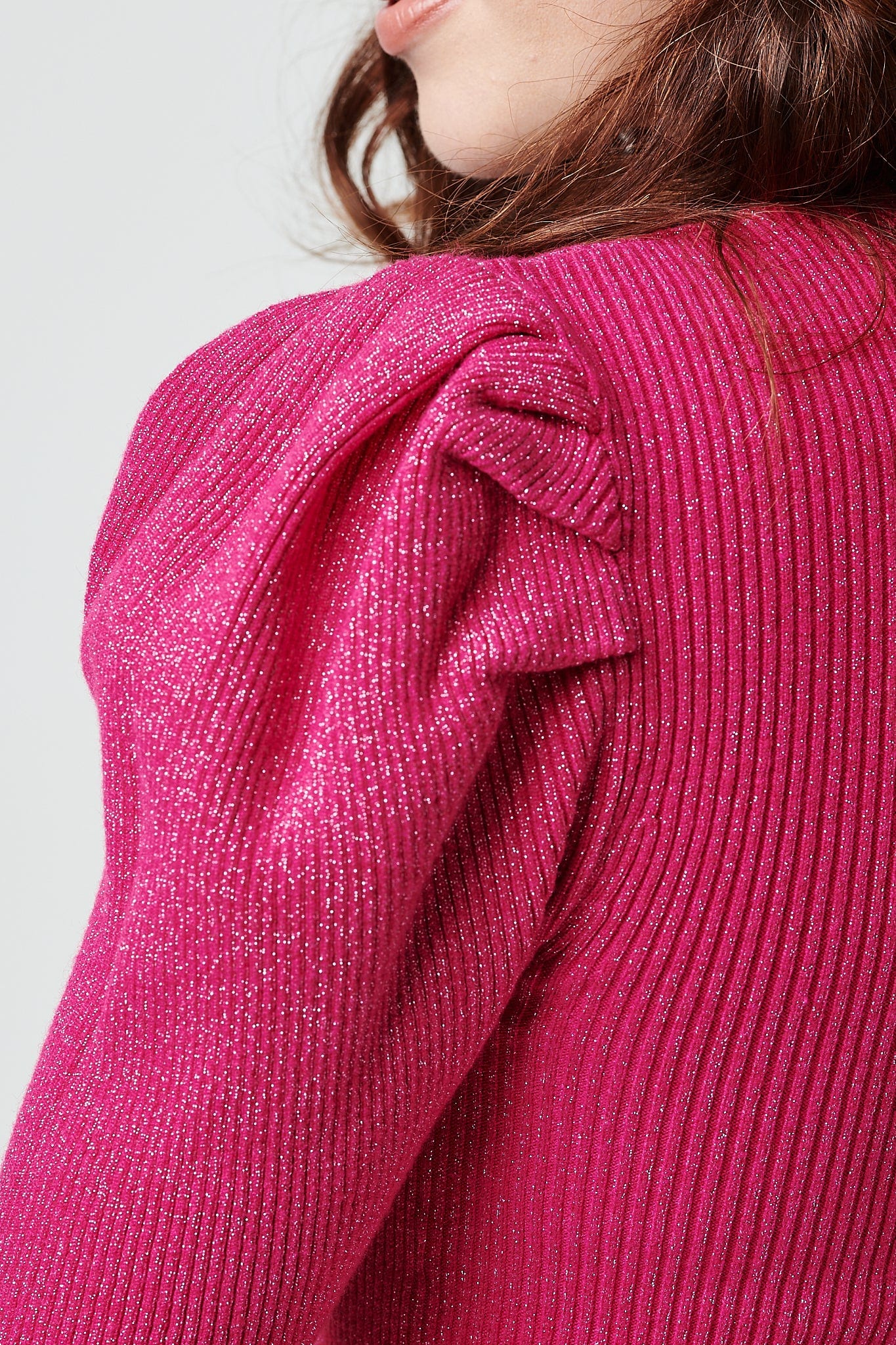 Pink | Short Sleeve Knit Top
