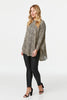 Brown | Animal Print Long Sleeve T-Shirt