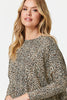 Brown | Animal Print Long Sleeve T-Shirt