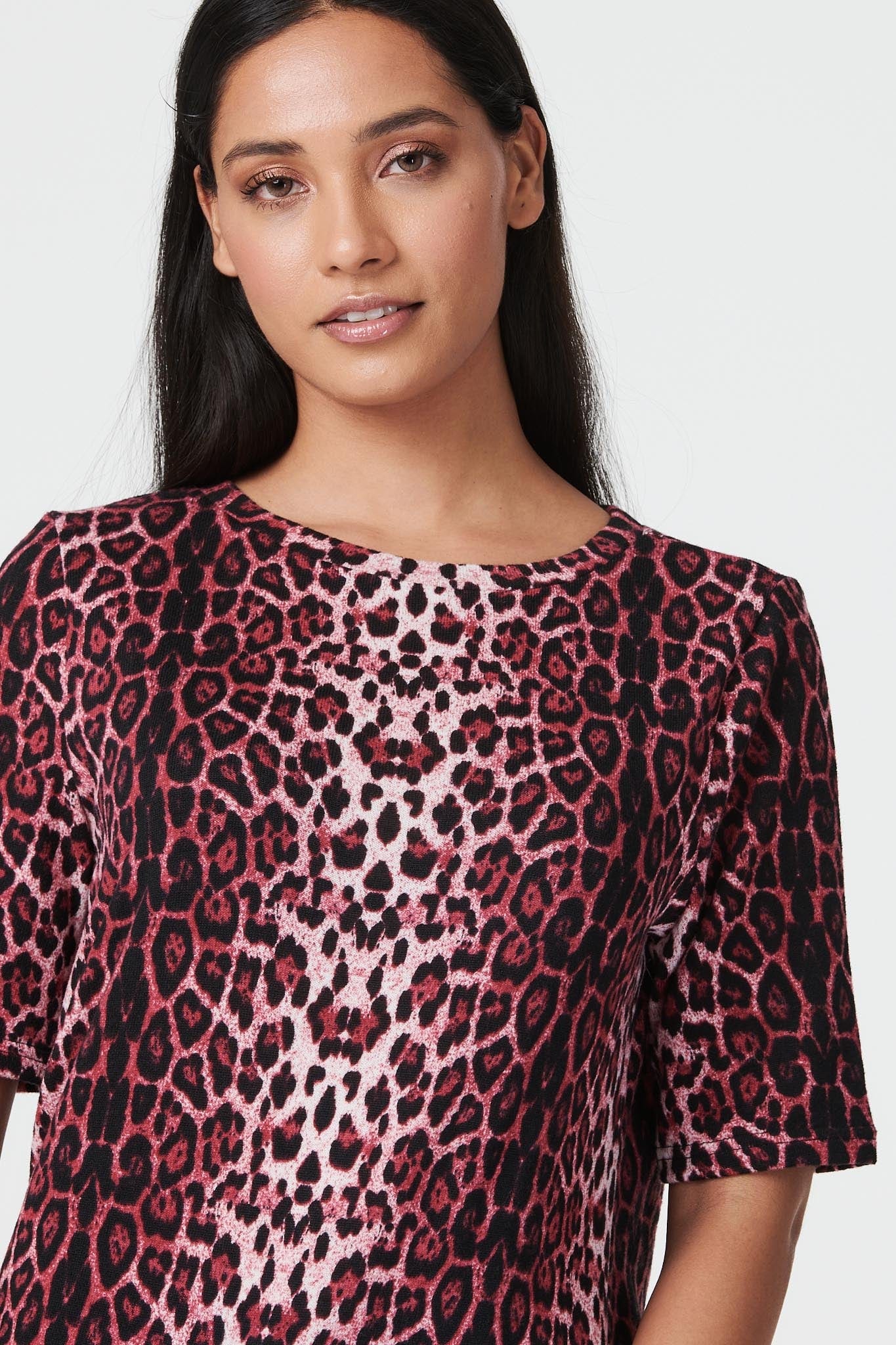 Red | Animal Print Short Sleeve T-Shirt