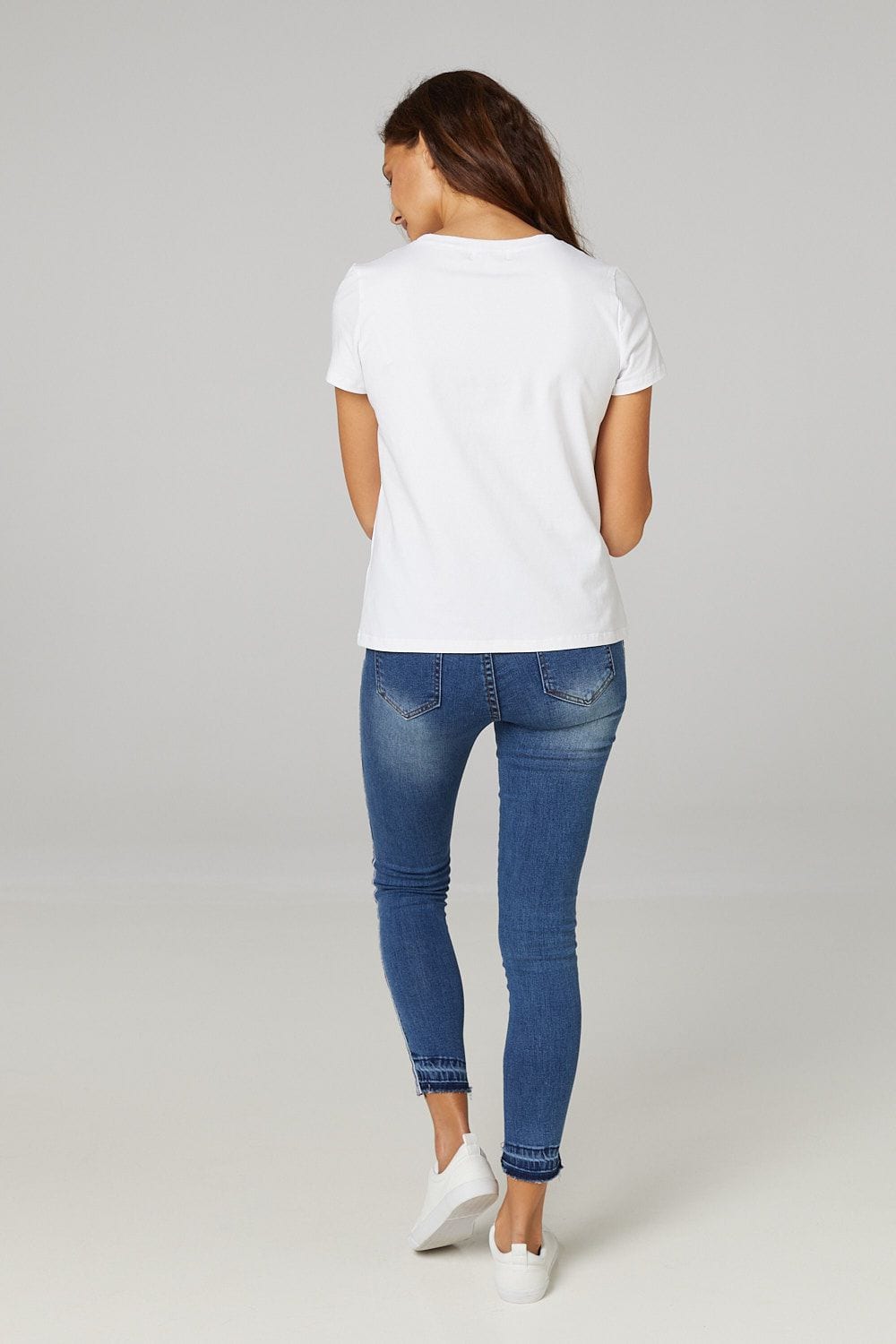 White | J'Adore Print Relaxed T-Shirt