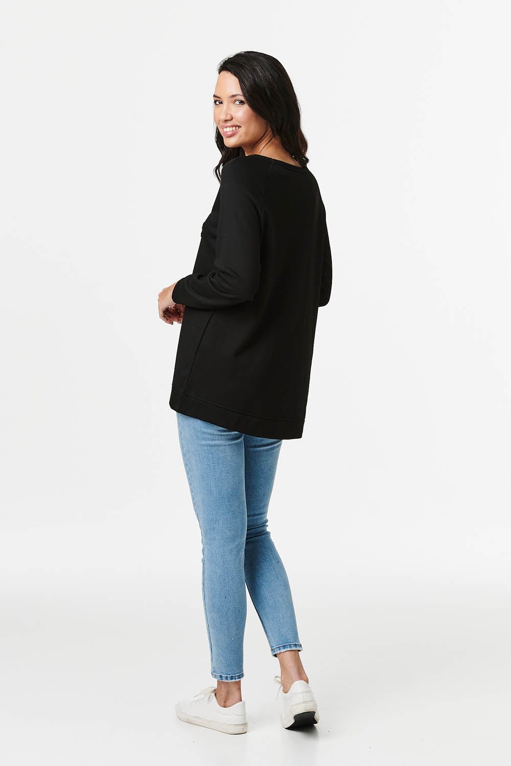 Black | j'adore Print Sweatshirt