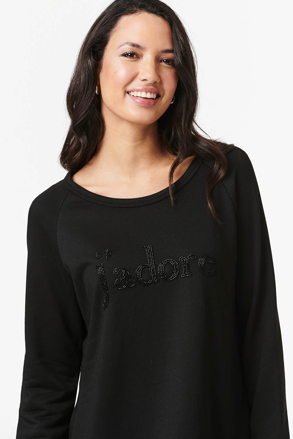 Black | j'adore Print Sweatshirt
