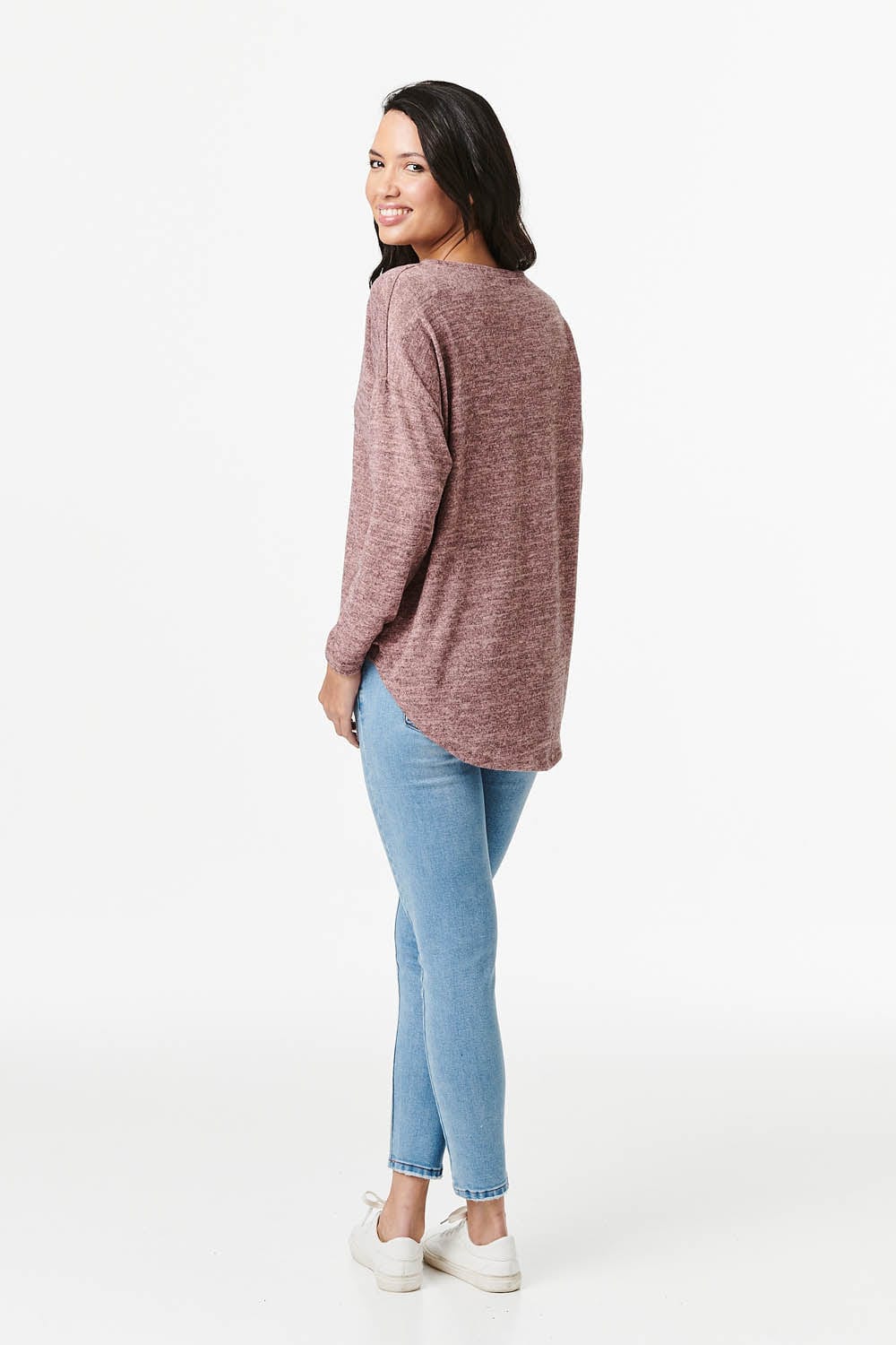 Pink | Paris Print Long Sleeve Top