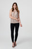 Pink | Metallic Embellished Vest Top