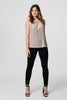 Pink | Metallic Embellished Vest Top