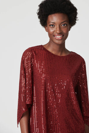 Sequin longline top 2025