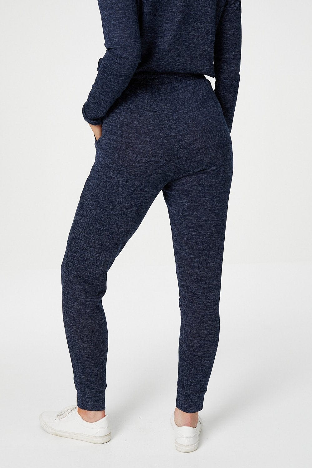 Navy | Long Sleeve Logo Print Lounge Set